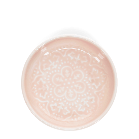 Enamel trinket dish - pink