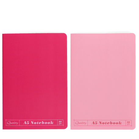 A5 notebooks (set of 2) - Pinks