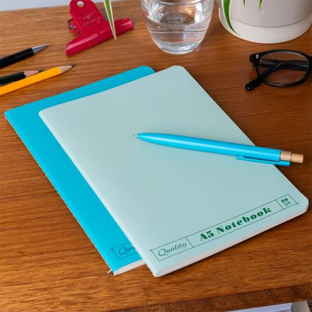 A5 notebooks (set of 2) - Green & aqua