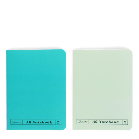 A6 notebooks (set of 2) - Green & aqua