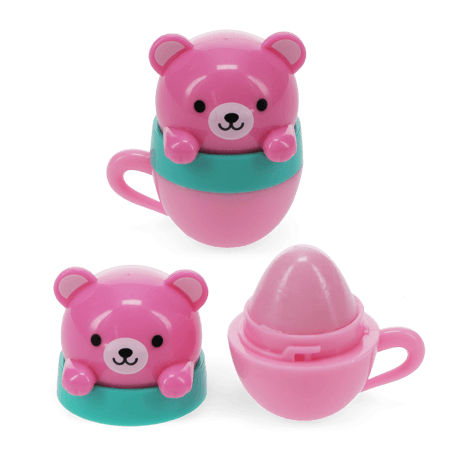 Mini berry scented lip balm (assorted) - Teacup animal friends