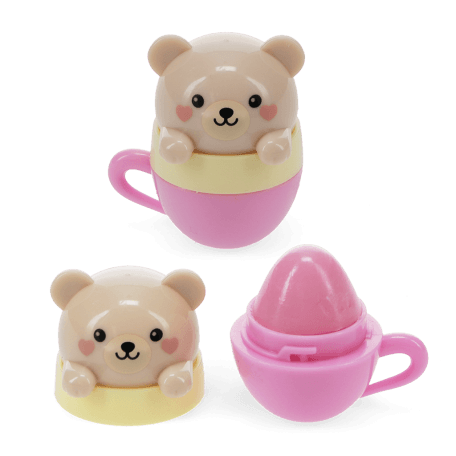 Mini berry scented lip balm (assorted) - Teacup animal friends