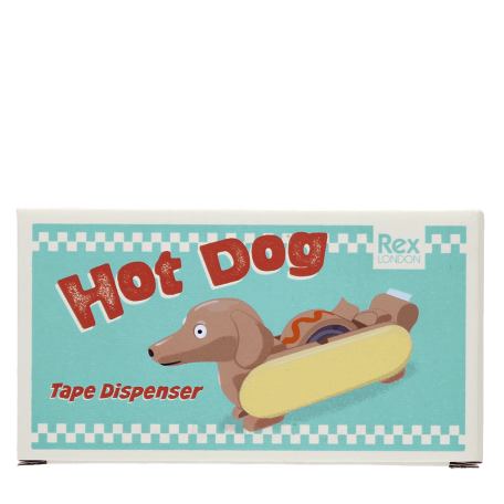 Tape dispenser with roll of tape - Hot Dog