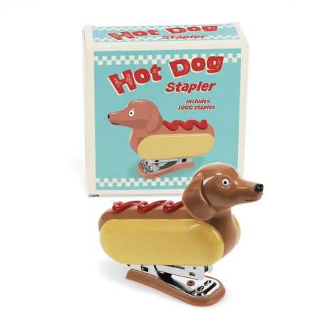 Mini stapler with 1000 staples - Hot Dog