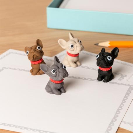 Erasers (set of 4) - Dogs