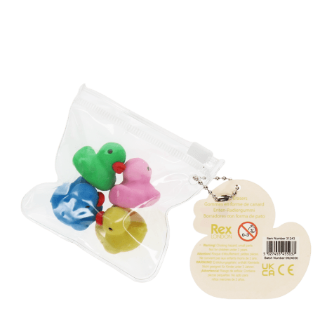 Erasers (set of 4) - Ducks