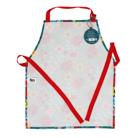 Wipeable cotton children's apron - Ladybird