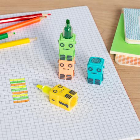 Stackable highlighters set - Robot