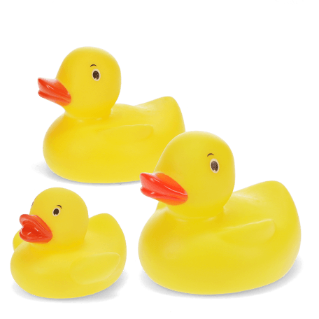 Bath toys (set of 3) - Ducks (yellow)