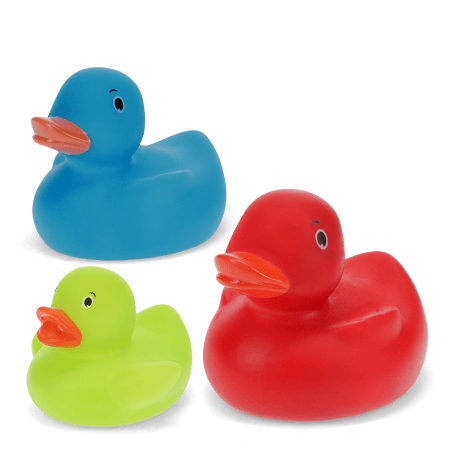 Bath toys (set of 3) - Ducks (multicolour)