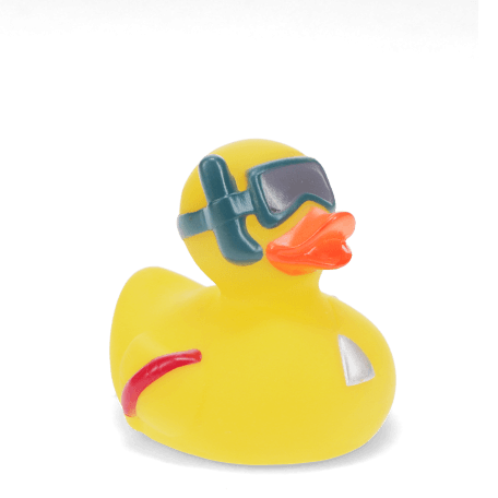 Bath toy - Duck with snorkel (yellow)