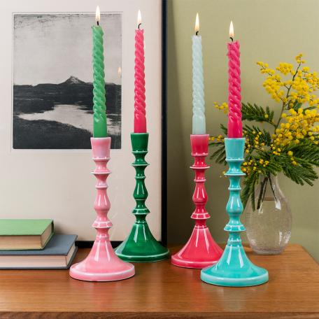 Enamel candlestick (19cm)