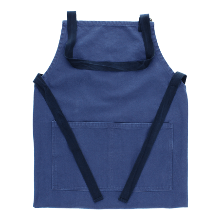 Two-tone utility apron - Indigo blue