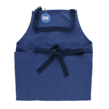 Two-tone utility apron - Indigo blue