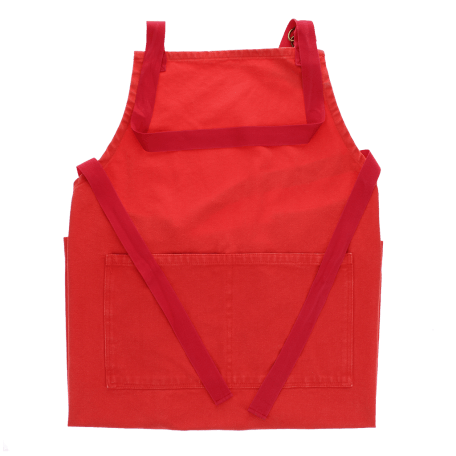 Two-tone utility apron - Red