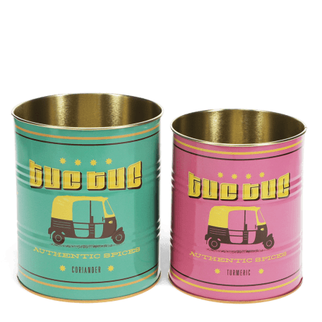 Medium storage tins (set of 2) - Tuc-tuc