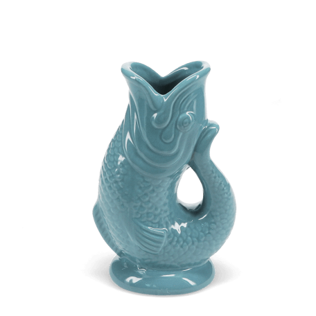 Petro blue fish vase