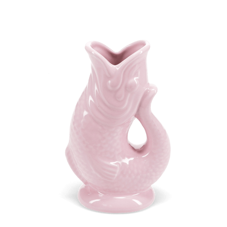 pink fish vase