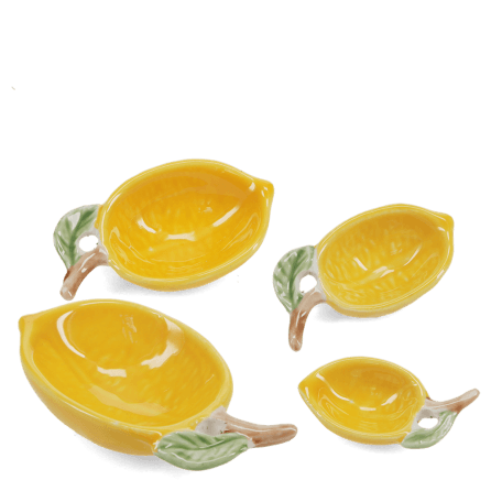 Ceramic measuring cups (set of 4) - Lemons