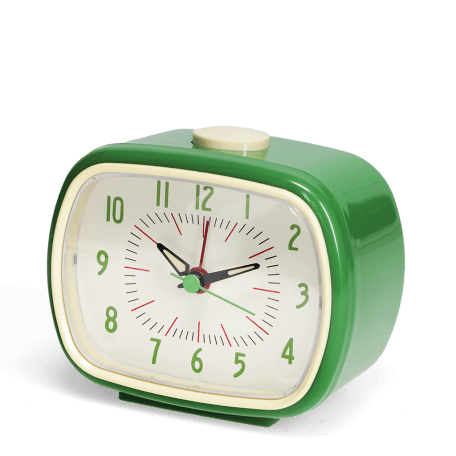 Retro alarm clock - Green