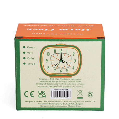 Retro alarm clock - Green