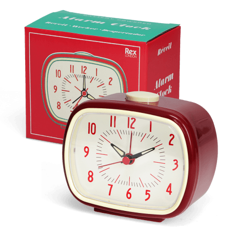 Retro alarm clock - Red