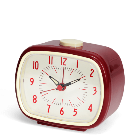 Retro alarm clock - Red