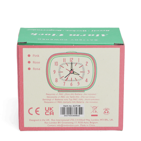 Retro alarm clock - Pink