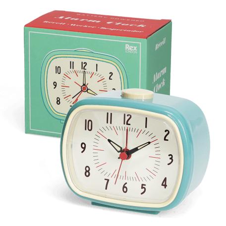 Retro alarm clock - Blue