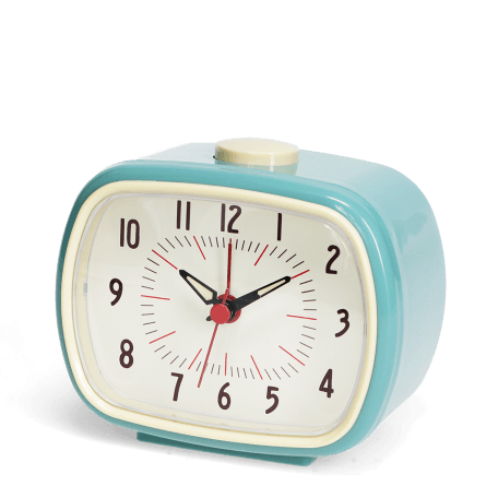 Retro alarm clock - Blue