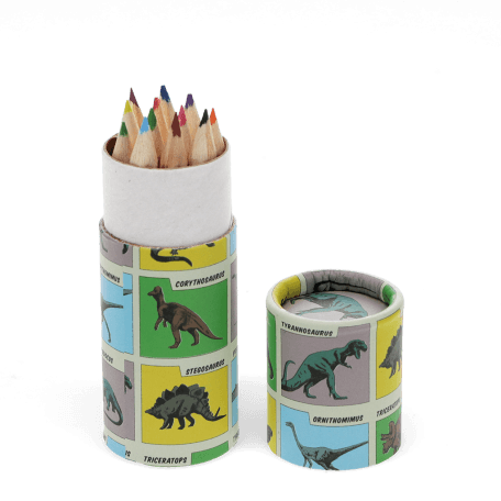 Tube of colouring pencils - Prehistoric Land