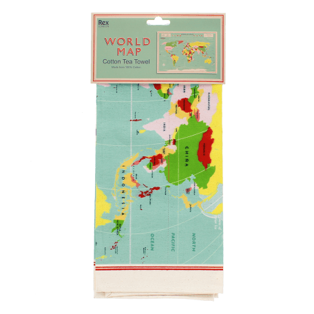 Tea towel - World Map