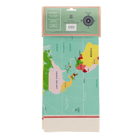 Tea towel - World Map