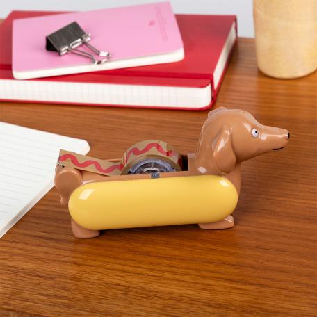 Tape dispenser with roll of tape - Hot Dog