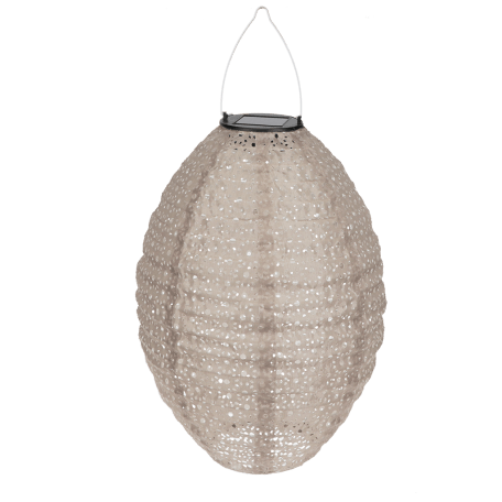 Outdoor solar pendant lantern - Mink grey