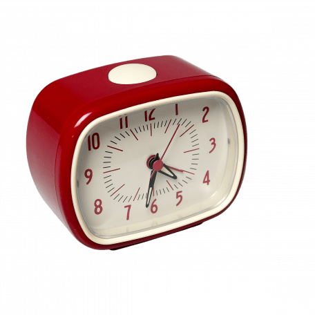 Red Retro Alarm Clock