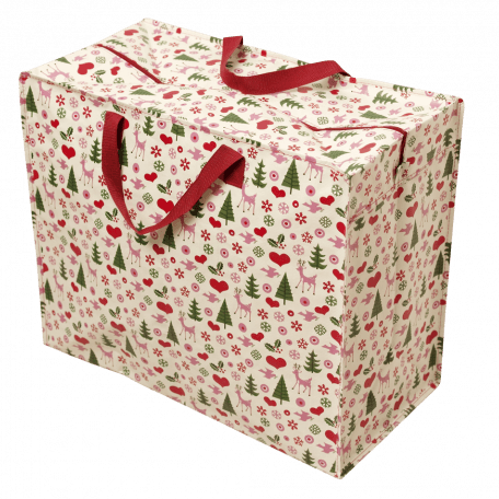 50'S Christmas Design Jumbo Storage Bag