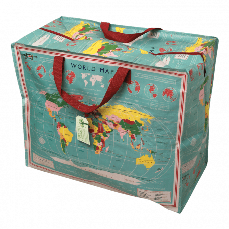 World Map Jumbo Storage Bag