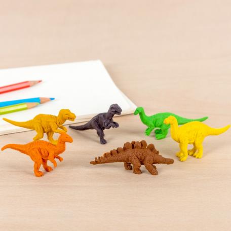 Prehistoric Land Erasers (set Of 6)