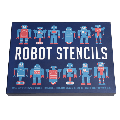 Robot Stencils (set Of Four)