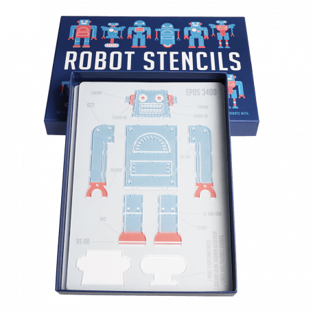 Robot Stencils (set Of Four)