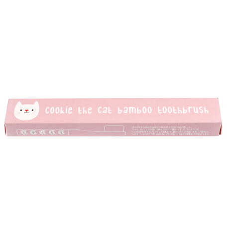 Children'S Cookie The Cat Bamboo Toothbrush