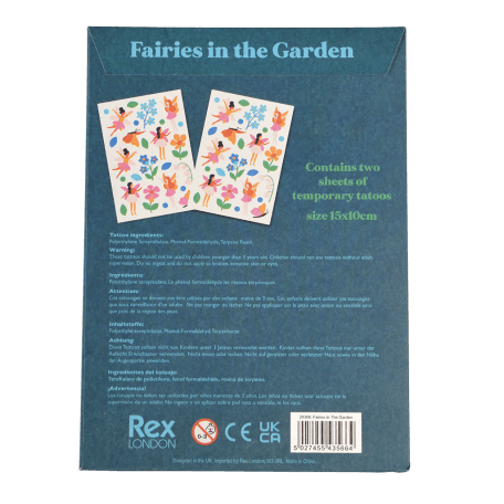 Fairies In The Garden Temporary Tattoos