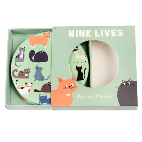 Nine Lives Pocket Mirror