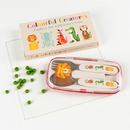 Colourful Creatures Cutlery Set