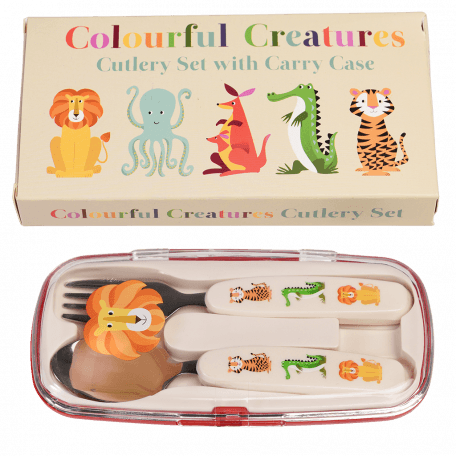 Colourful Creatures Cutlery Set