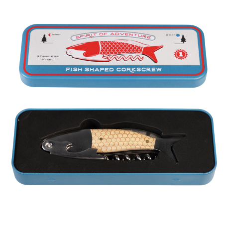 Fish Shaped Corkscrew In A Tin