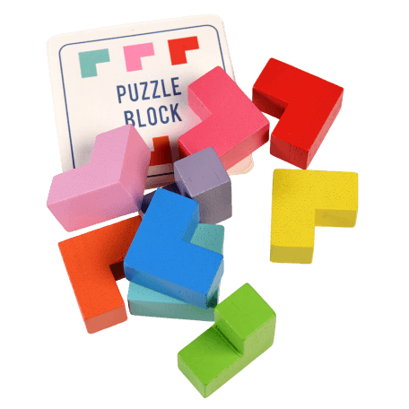 Wooden 3d Puzzle In A Tin