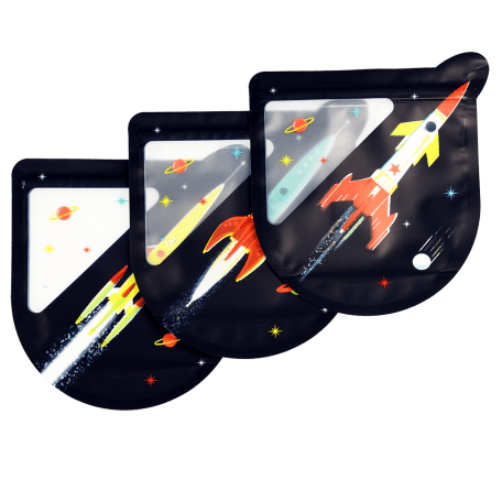 Space Age Snack Bags (set Of 3)