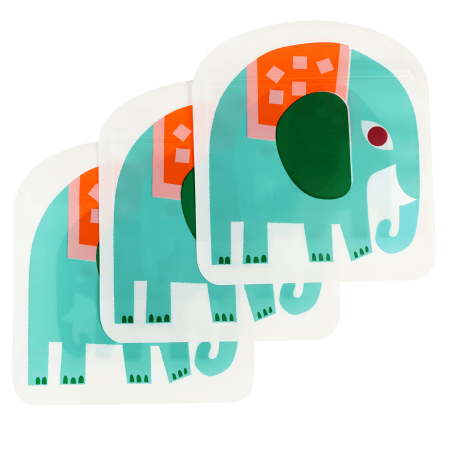 Elephant Snack Bags (set Of 3)